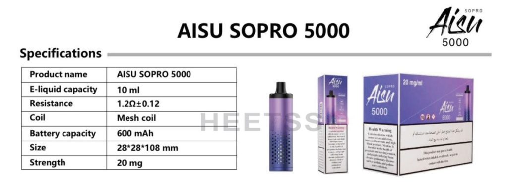AISU-SOPRO-5000-PUFFS-price.